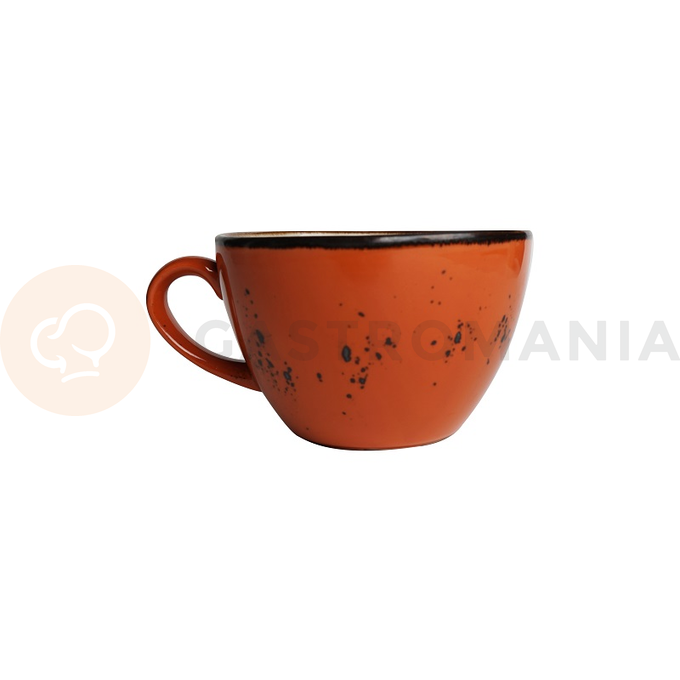 Šálka na cappuccino z porcelánu, 0,285 l, oranžový | FINE DINE, Kolory Ziemi Dahlia