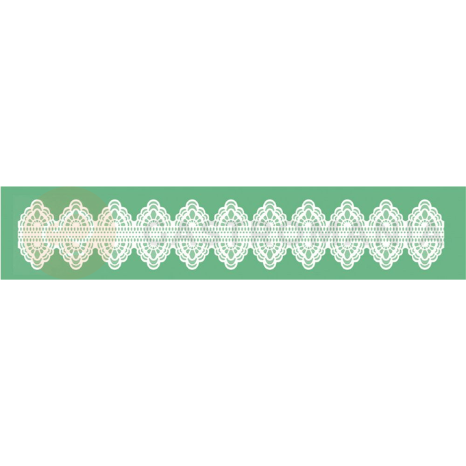 Silikónová forma na krajky a dekoračné vzory - 80,5x390 mm - SMD04B | PAVONI, Magic Decor