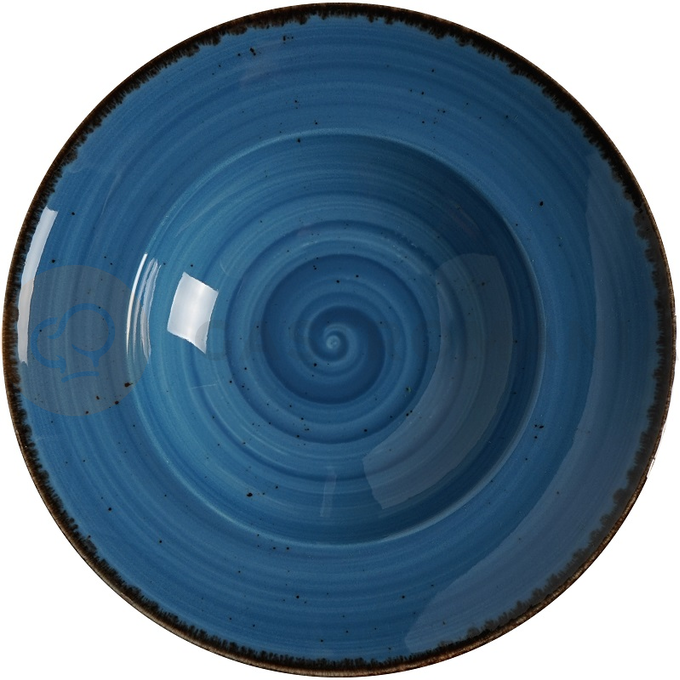 Tanier na cestoviny z porcelánu, Ø 27 cm, modrý | FINE DINE, Kolory Ziemi Iris