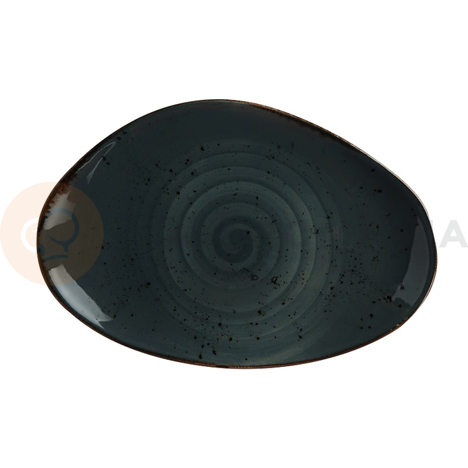 Tanier z porcelánu, 35x21 cm, šedý | FINE DINE, Kolory Ziemi Arando