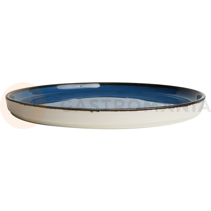Tanier z porcelánu s vysokým okrajom, Ø 21 cm, modrý | FINE DINE, Kolory Ziemi Iris