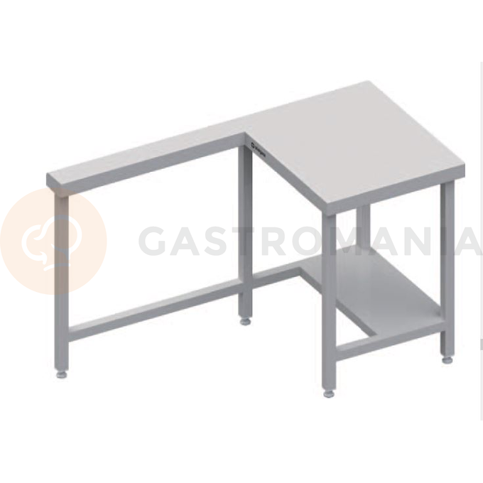 Vonkajší stôl pod pokladňu - pravý, vrchná doska z nerezovej ocele | STALGAST, ST 135