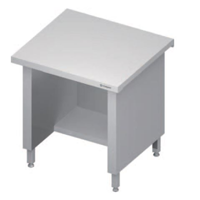 Stôl pod pokladňu vnútorný, vrchná doska z nerezovej ocele, 800x735x880 mm | STALGAST, ST 247