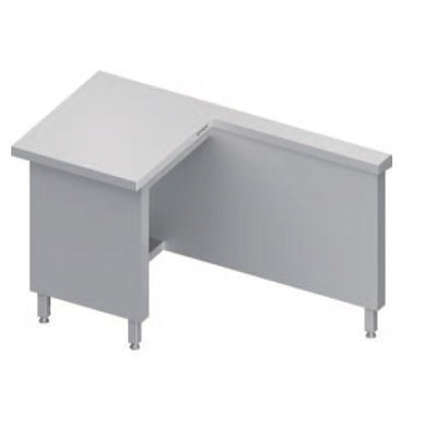 Stůl  pod pokladnu vnější - ľavý, vrchná doska z nerezovej ocele, 1400x735x880 mm | STALGAST, ST 248