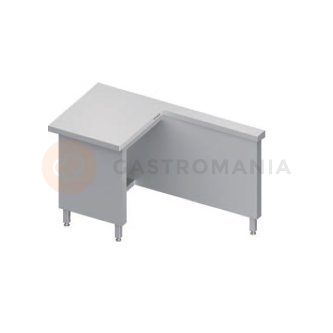 Stůl  pod pokladnu vnější - ľavý, vrchná doska z nerezovej ocele, 1400x735x880 mm | STALGAST, ST 248