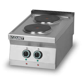 Elektrický sporák 2 platničky, 7 kW, 450x900x280 mm | LOZAMET, L900.KEO2