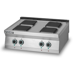 Elektrický sporák 4 platničky, 16 kW, 900x900x280 mm | LOZAMET, L900.KE4