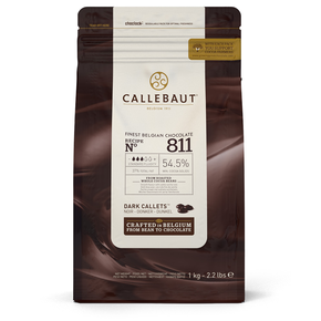 Horká čokoláda 54,5% Callets &amp;#x2122; 1 kg balenie | CALLEBAUT, 811-E1-U68