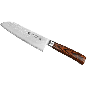 Nôž Santoku, 17,5 cm | TAMAHAGANE, Tsubame Brown