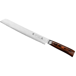Nôž na pečivo, 23 cm | TAMAHAGANE, Tsubame Brown