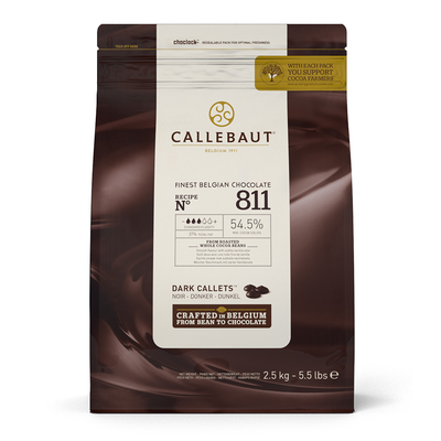 Horká čokoláda 54,5% Callets&amp;#x2122; 2,5 kg balenie | CALLEBAUT, 811-E4-U71