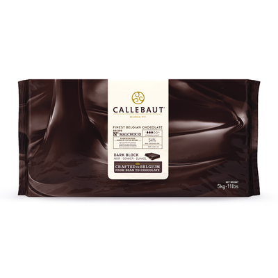 Horká čokoláda bez cukru 54% 5 kg blok | CALLEBAUT, MALCHOC-D-123