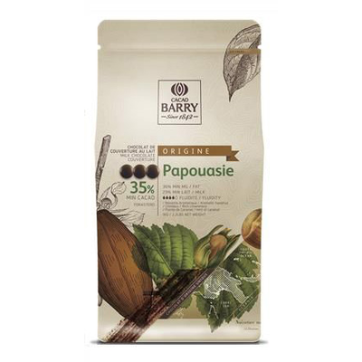 Mliečna čokoláda - kuvertura Papouasie Origine 36%, 2,5 kg balenie | CACAO BARRY, CHM-Q35PAP-E4-U70