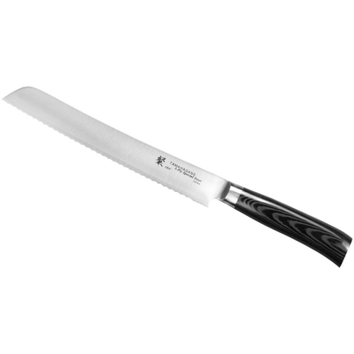 Nôž na pečivo, 23 cm | TAMAHAGANE, SAN Black