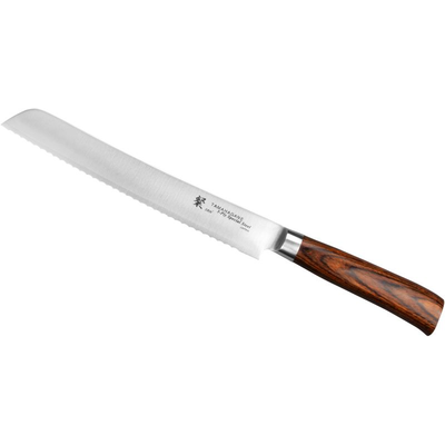 Nôž na pečivo, 23 cm | TAMAHAGANE, SAN Brown