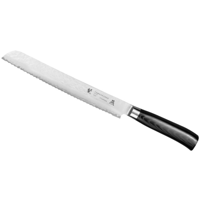 Nôž na pečivo, 23 cm | TAMAHAGANE, Tsubame Black