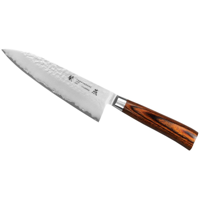 Nôž šéfkuchára, 15 cm | TAMAHAGANE, Tsubame Brown