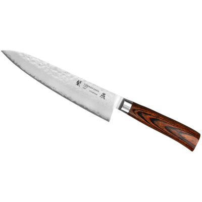 Nôž šéfkuchára, 21 cm | TAMAHAGANE, Tsubame Brown