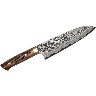 Ručne kovaný nôž Santoku 18cm VG-11 | TAKESHI SAJI, H-V10D-SA-180YBB