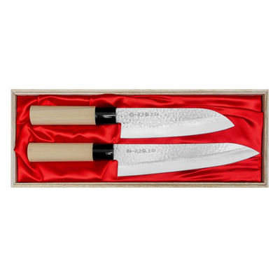 Sada dvch nožov- Santoku + šéfkuchára | SATAKE, Magoroku Saku