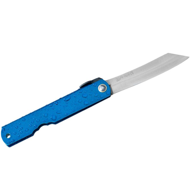 Vreckový nôž, 80 mm, modrý | HIGONOKAMI, Aogami Mizushibuki