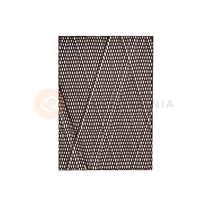 Čokoládová dekorácia, mriežka formát A4, 250x360 mm - 11 ks | MONA LISA, CHD-GD-19838E0-999