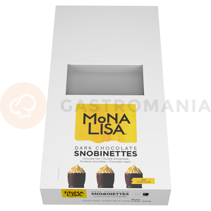 Košíčky z horkej čokolády Snobinettes&amp;#x2122;, 26x27x23 mm, 13 ml - 90 ks | MONA LISA, CHD-CV-19927E0-999