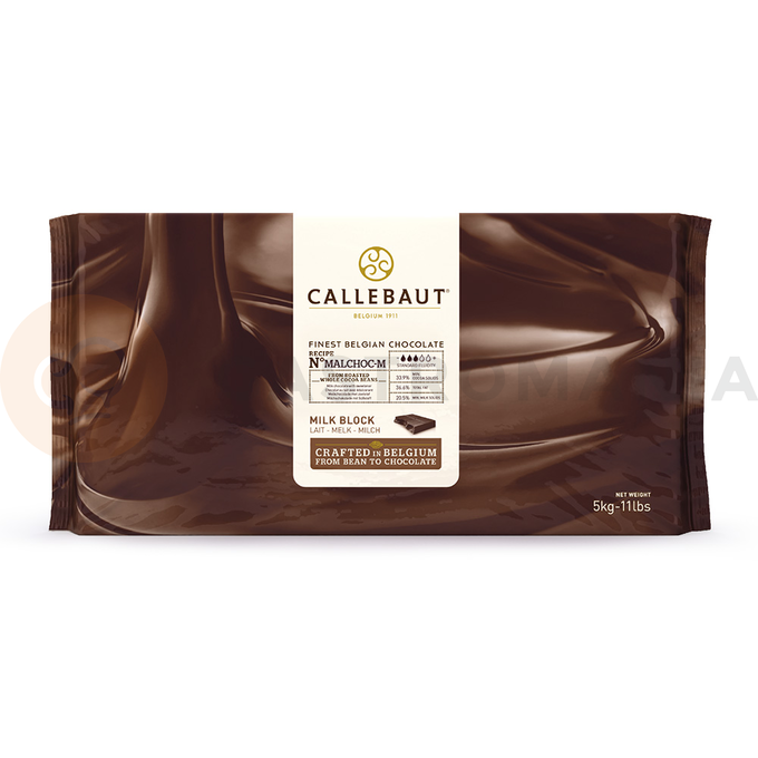 Mliečna čokoláda bez cukru 33,9% 5 kg blok | CALLEBAUT, MALCHOC-M-123