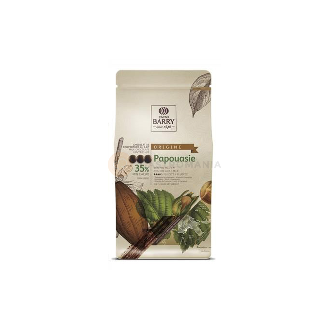 Mliečna čokoláda - kuvertura Papouasie Origine 36%, 2,5 kg balenie | CACAO BARRY, CHM-Q35PAP-E4-U70