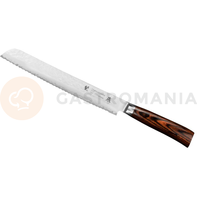 Nôž na pečivo, 23 cm | TAMAHAGANE, Tsubame Brown