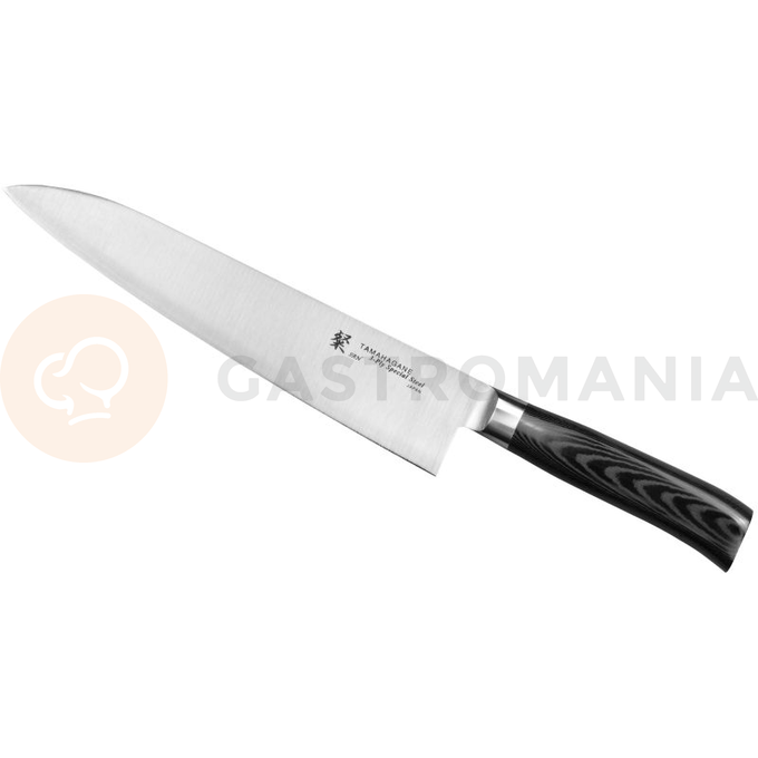 Nôž šéfkuchára, 24 cm | TAMAHAGANE, SAN Black