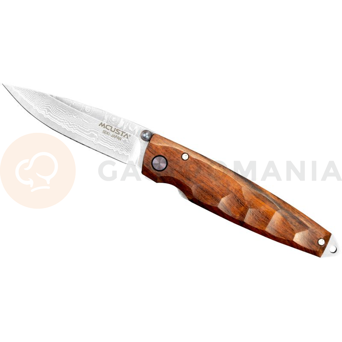 Skladací nôž, 6,5 cm | MCUSTA, Shinra Emotion 2 Iron wood Damascus