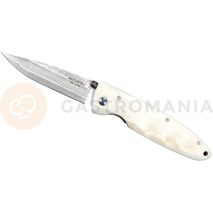 Skladací nôž, 8,5 cm | MCUSTA, Classic Wave Corian Damascus