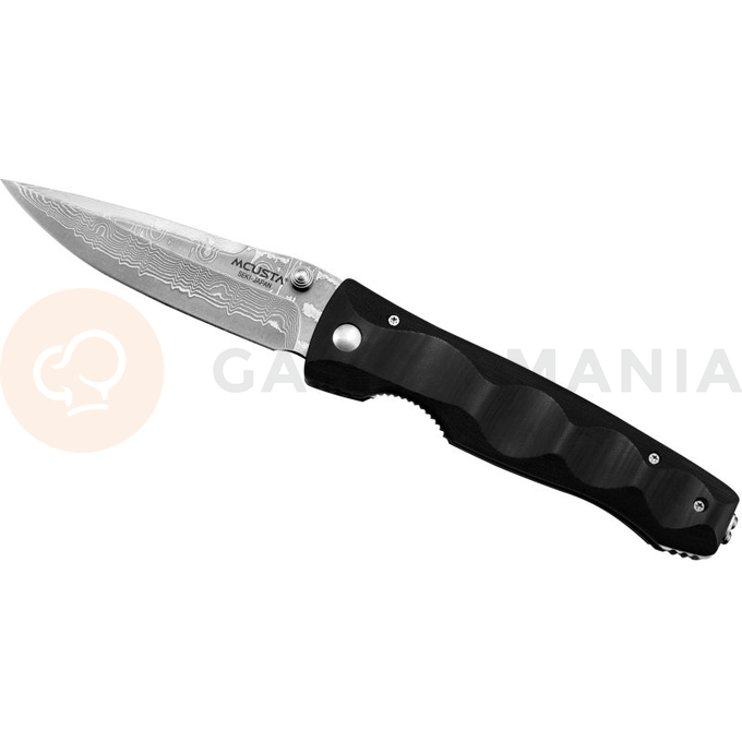 Skladací nôž, 8,5 cm | MCUSTA, Elite Black Micarta Damascus