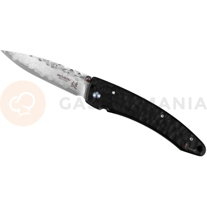 Skladací nôž, 8 cm | MCUSTA, Forge Black Damascus