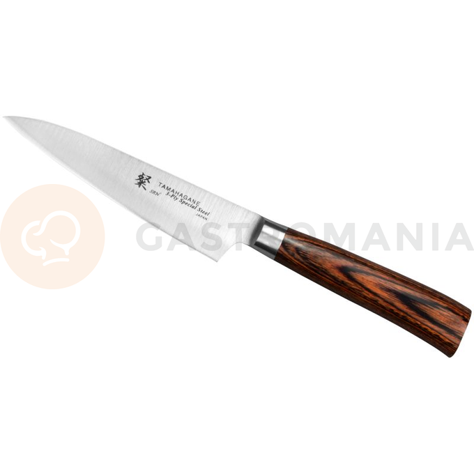 Univerzálny nôž, 12 cm | TAMAHAGANE, SAN Brown