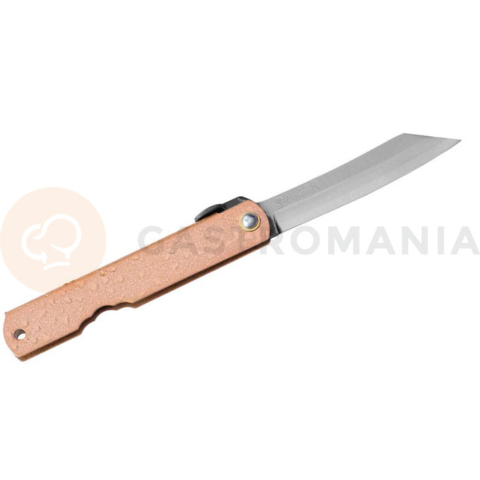 Vreckový nôž, 80 mm, ružový | HIGONOKAMI, Aogami Mizushibuki