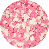 Cukrové sypanie - srdiečka 45 g, mix biela, ružová | FUNCAKES, F52025