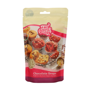 Čokoládové šošovky na pečenie 350 g, biela čokoláda | FUNCAKES, F30130