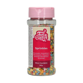 Cukrové dekoračné konfety - 60 g, mix farieb | FUNCAKES, F52005
