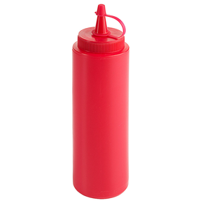 Dávkovač na omáčky polyethylenový, 0,25 l, červený | CONTACTO, 1460/252