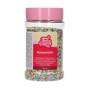 Dekoračné sypanie Nonpareils Discomix 250 g, farebné | FUNCAKES, F51605