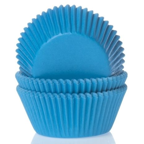 Košíčky na cupcake, priemer 5 cm, 50 ks modrá | HOUSE OF MARIE, HM0084