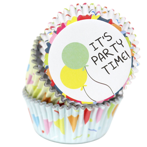 Košíčky na cupcake, priemer 5 cm, 60 ks geometrické tvary | PME, BC907