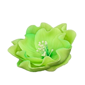 Kvet jícnovky malý z cukru 8 cm, limetkovo zelená | MAGMART, K 013M