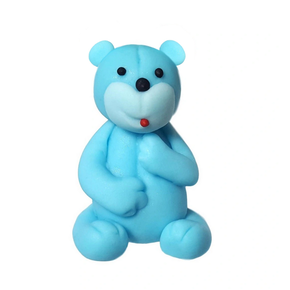 Medvedík, cukrová figúrka 6 cm, modrý | MAGMART, ZW-M