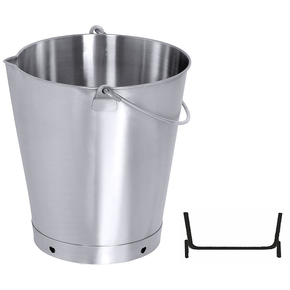 Nerezové vedro so zobáčikom, bez pokličky, 20 l, s priemerom 320 mm | CONTACTO, 419/020