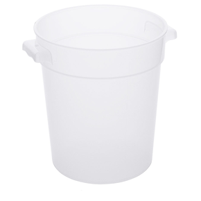 Okrúhla polypropylénová nádoba na potravíny, bez pokrievky, 4 l, s priemerom 180 mm | CONTACTO, 1124/004