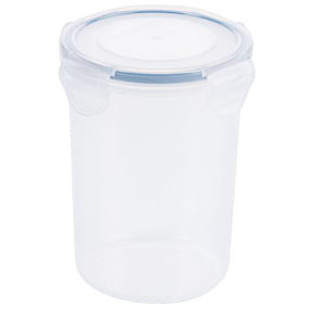 Okrúhla polypropylénová nádoba na potravíny s vekom, 0,44 l, priemer 80 mm | CONTACTO, 1128/044
