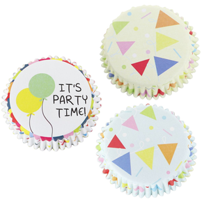 Košíčky na cupcake, priemer 5 cm, 60 ks geometrické tvary | PME, BC907